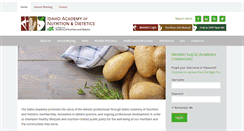 Desktop Screenshot of eatrightidaho.org
